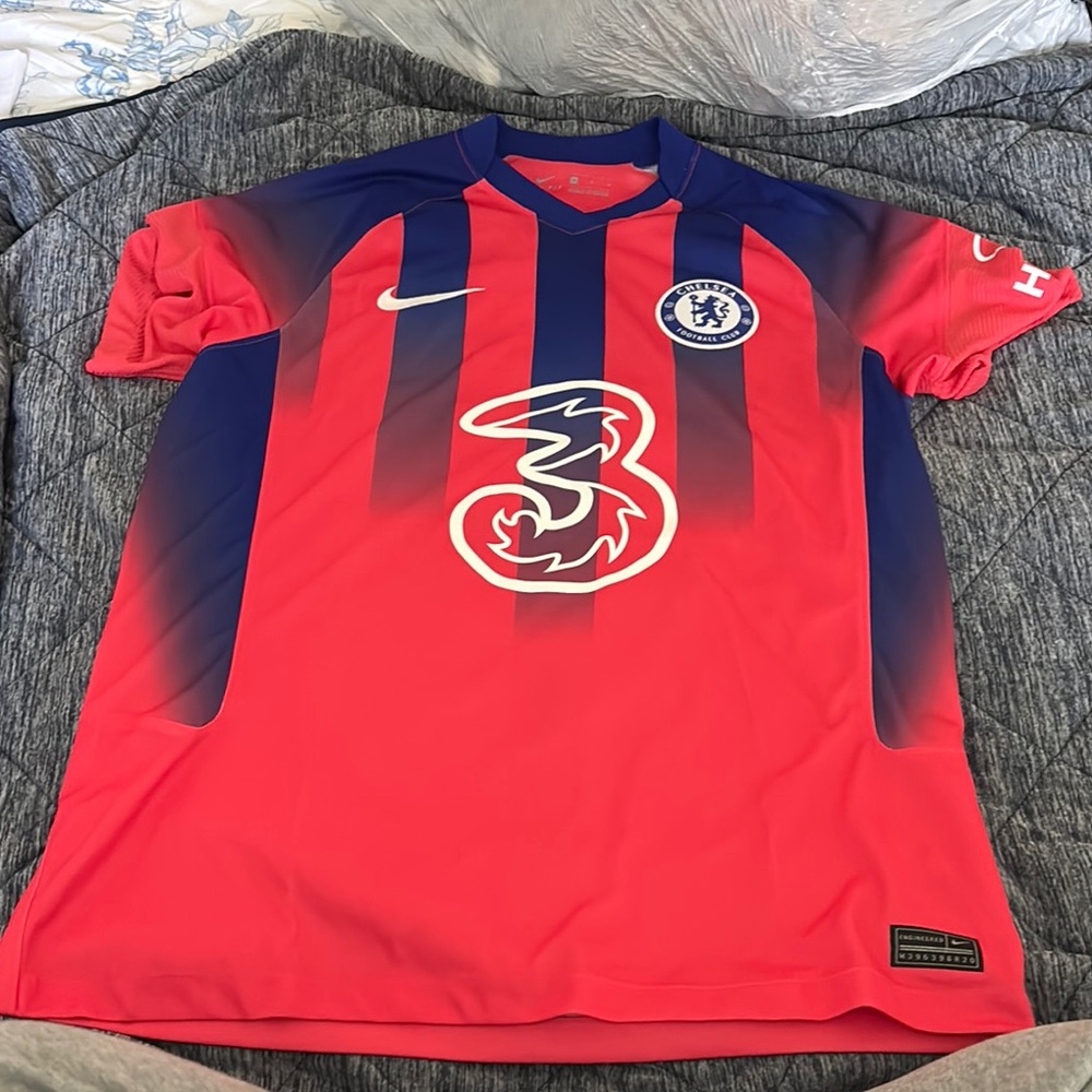 Nike Chelsea FC Red and Navy Jersey